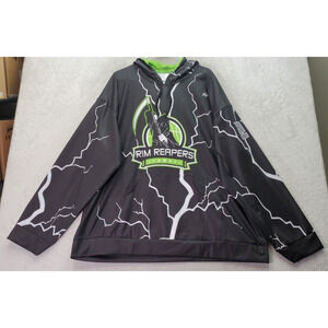 Rim Reapers AAU All Pro Hoodie Basketball Men's 2XL Black Tortorelle Long Sleeve